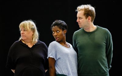 Heather Williams (ensemble), Kezrena James (Deylan) and David Emmings (Prince Percy) Photo