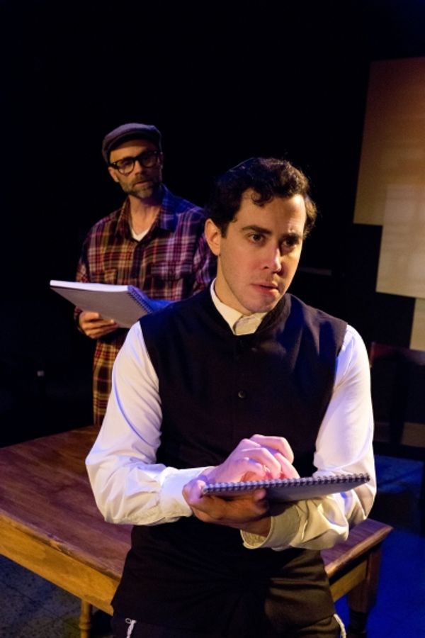 Michael Frishman as Asher Lev and Brian Brightman as The Men Photo