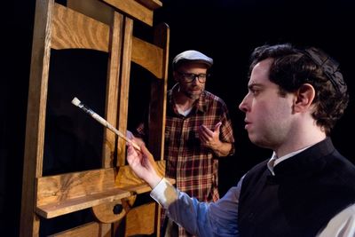 Michael Frishman as Asher Lev and Brian Brightman as The Men Photo