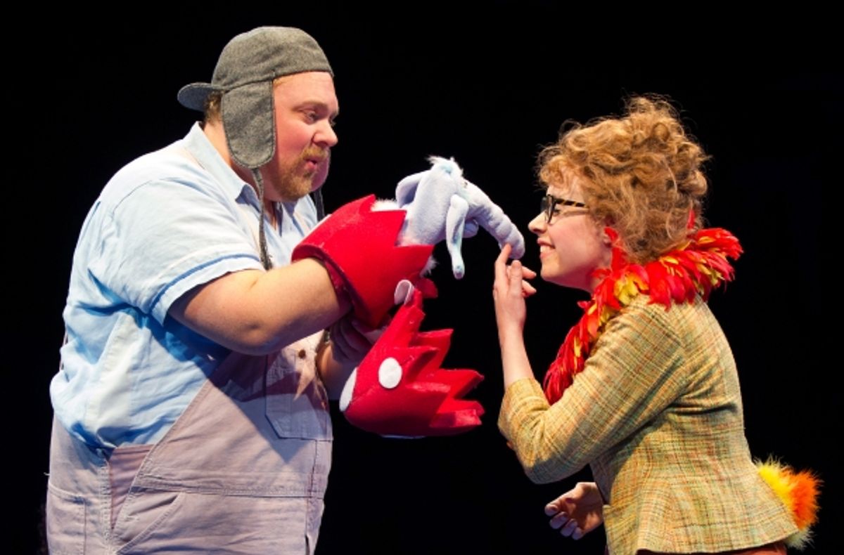 Michael Aaron Lindner as ''Horton the Elephant'' and Landree Fleming at 