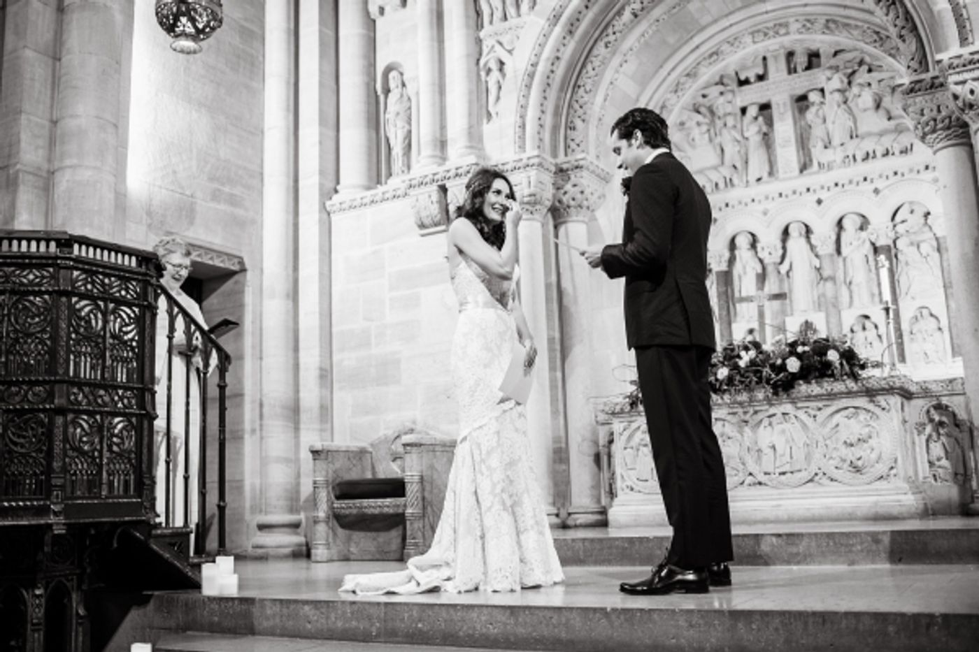 BWW Exclusive Photos: Laura Benanti and Patrick Brown Tie the Knot in Beautiful New York Ceremony Image