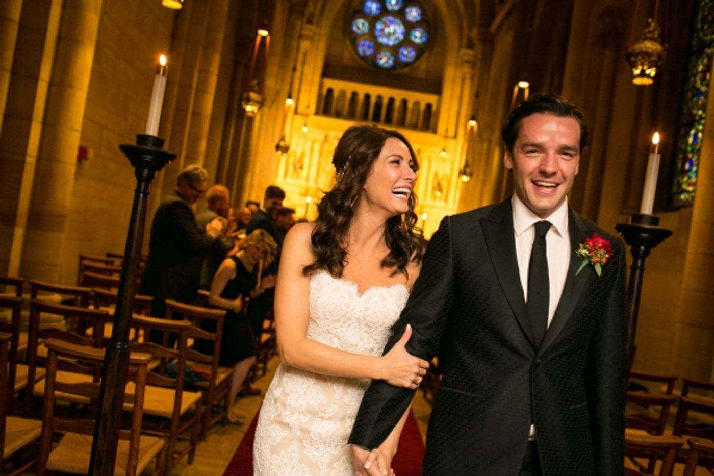 BWW Exclusive Photos: Laura Benanti and Patrick Brown Tie the Knot in Beautiful New York Ceremony Image