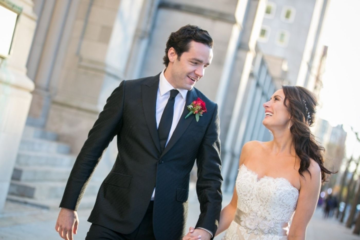 BWW Exclusive Photos: Laura Benanti and Patrick Brown Tie the Knot in Beautiful New York Ceremony Image