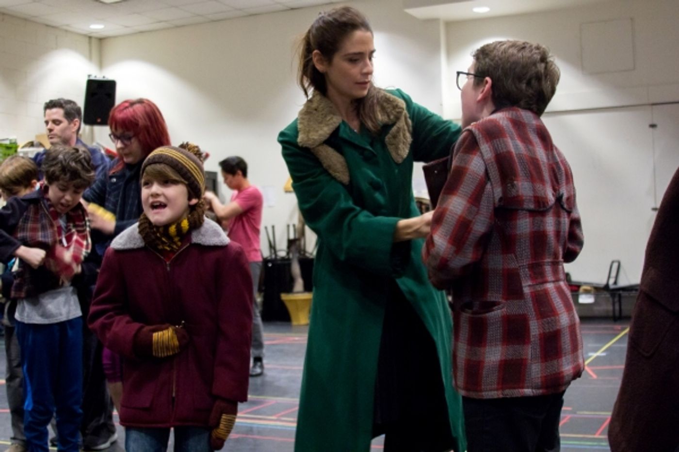 Photo Coverage: Christmas Comes Early in Jersey! In Rehearsal for Paper Mill's A CHIRSTMAS STORY Image