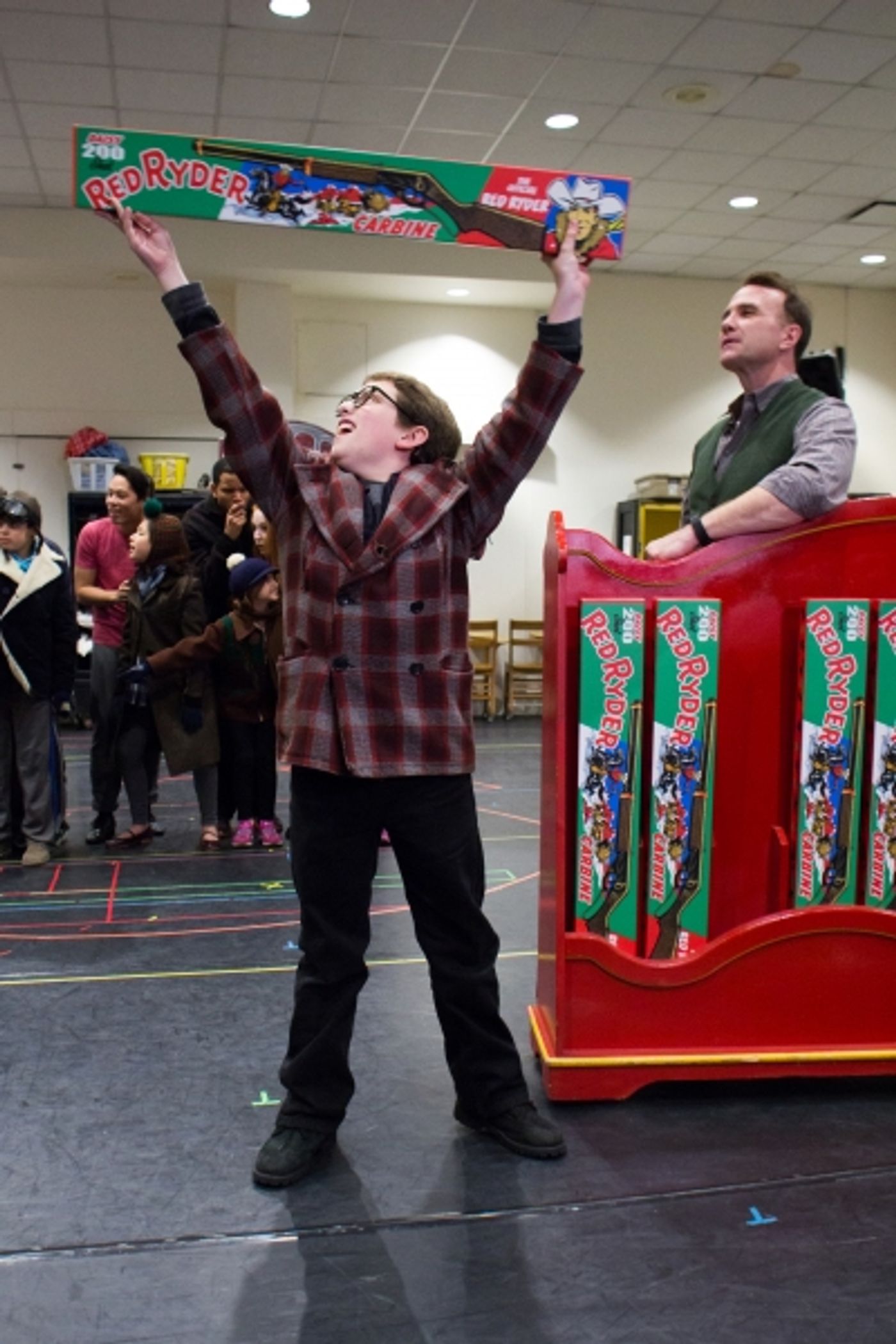 Photo Coverage: Christmas Comes Early in Jersey! In Rehearsal for Paper Mill's A CHIRSTMAS STORY Image