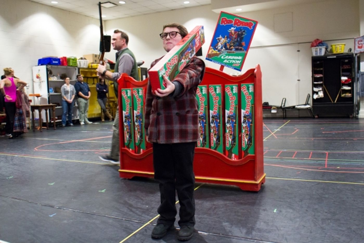 Photo Coverage: Christmas Comes Early in Jersey! In Rehearsal for Paper Mill's A CHIRSTMAS STORY Image