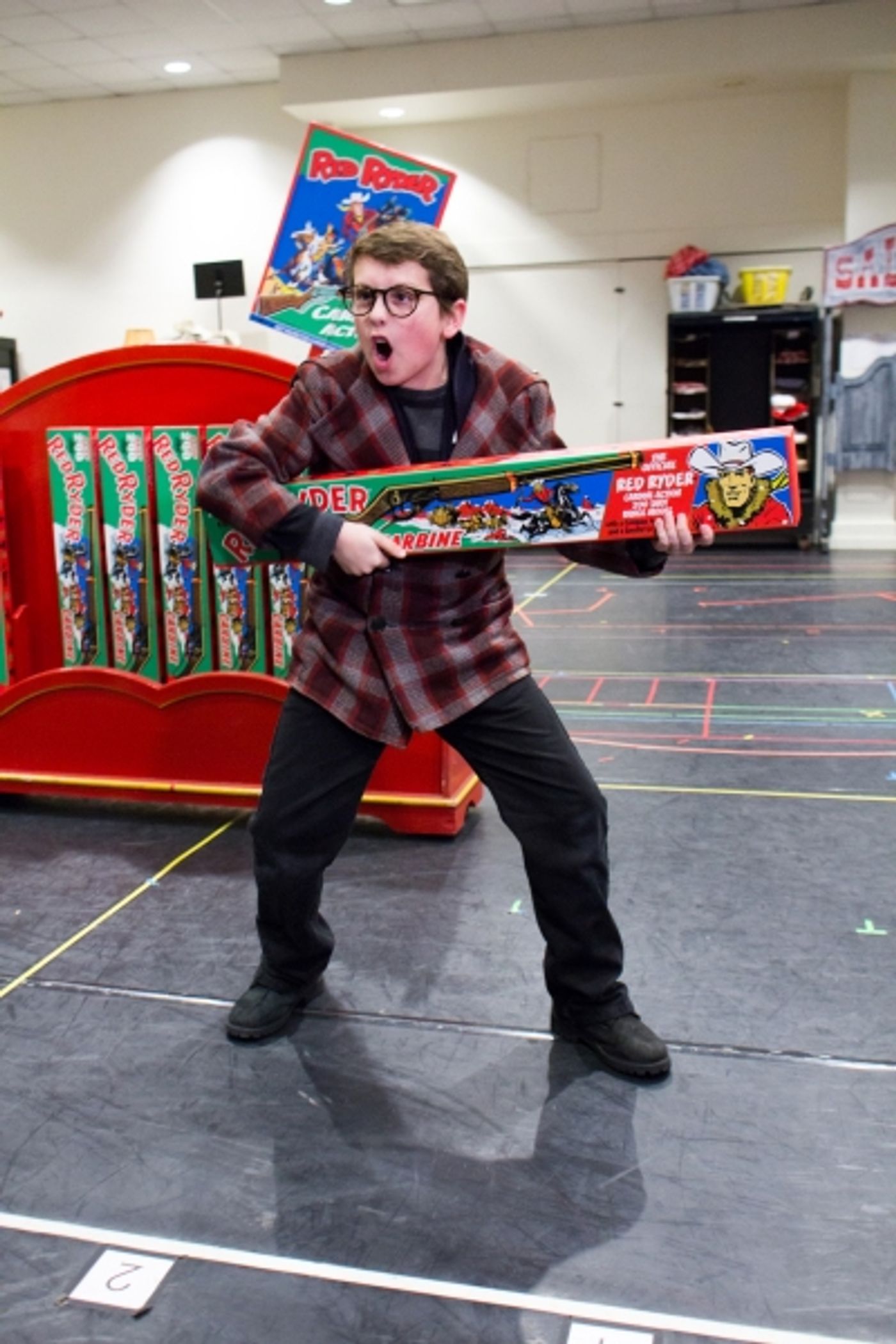 Photo Coverage: Christmas Comes Early in Jersey! In Rehearsal for Paper Mill's A CHIRSTMAS STORY Image