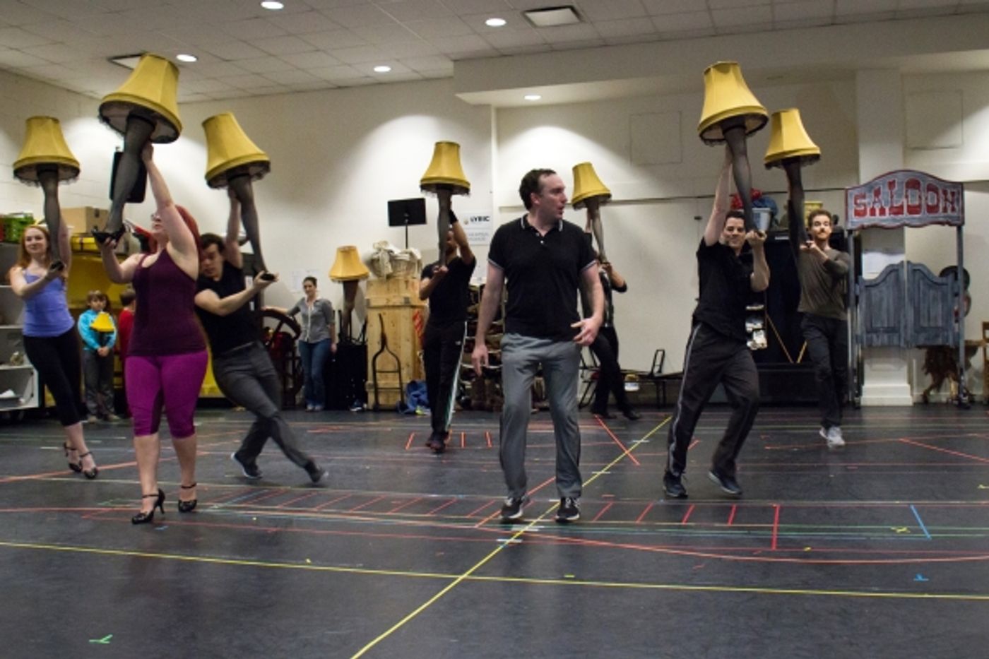 Photo Coverage: Christmas Comes Early in Jersey! In Rehearsal for Paper Mill's A CHIRSTMAS STORY Image