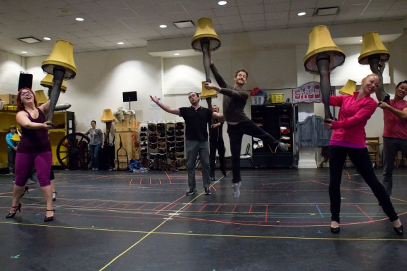 Photo Coverage: Christmas Comes Early in Jersey! In Rehearsal for Paper Mill's A CHIRSTMAS STORY Image
