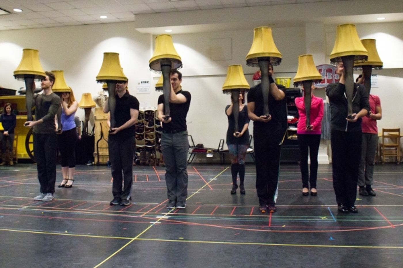 Photo Coverage: Christmas Comes Early in Jersey! In Rehearsal for Paper Mill's A CHIRSTMAS STORY Image