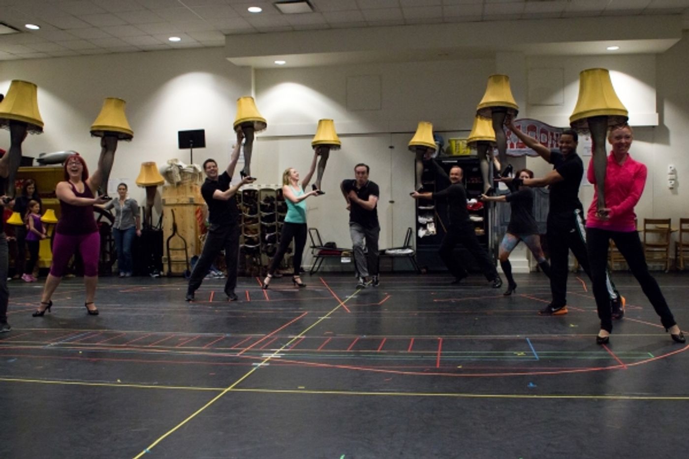 Photo Coverage: Christmas Comes Early in Jersey! In Rehearsal for Paper Mill's A CHIRSTMAS STORY Image