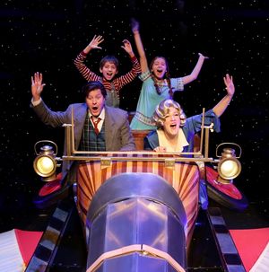 (clockwise from upper left) Nicholas Wharff as Jeremy Potts, Natalie Grote as Jemima  Photo