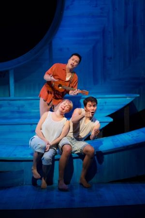 Katy Carolina Collins and George Infantado with (back) Narciso Lobo @ BroadwayWorld Katy Carolina Collins and George Infantado with (back) Narciso Lobo Photo