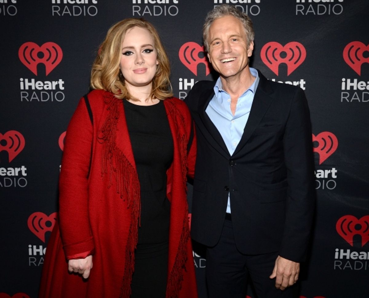 Adele and President, Entertainment Enterprises for iHeart media John Sykes at 
