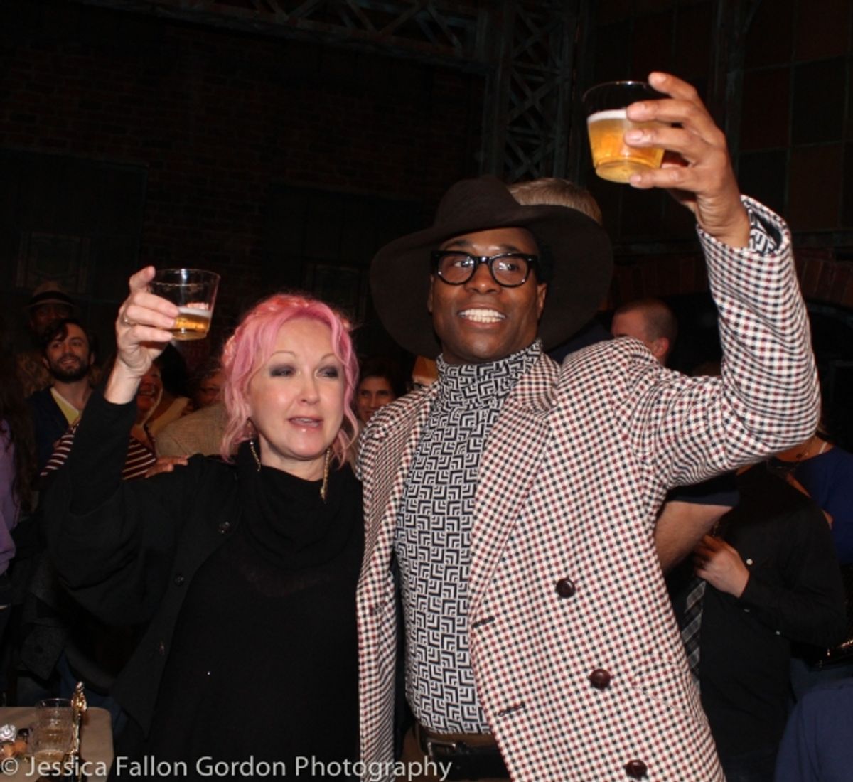 Cyndi Lauper and Billy Porter at 