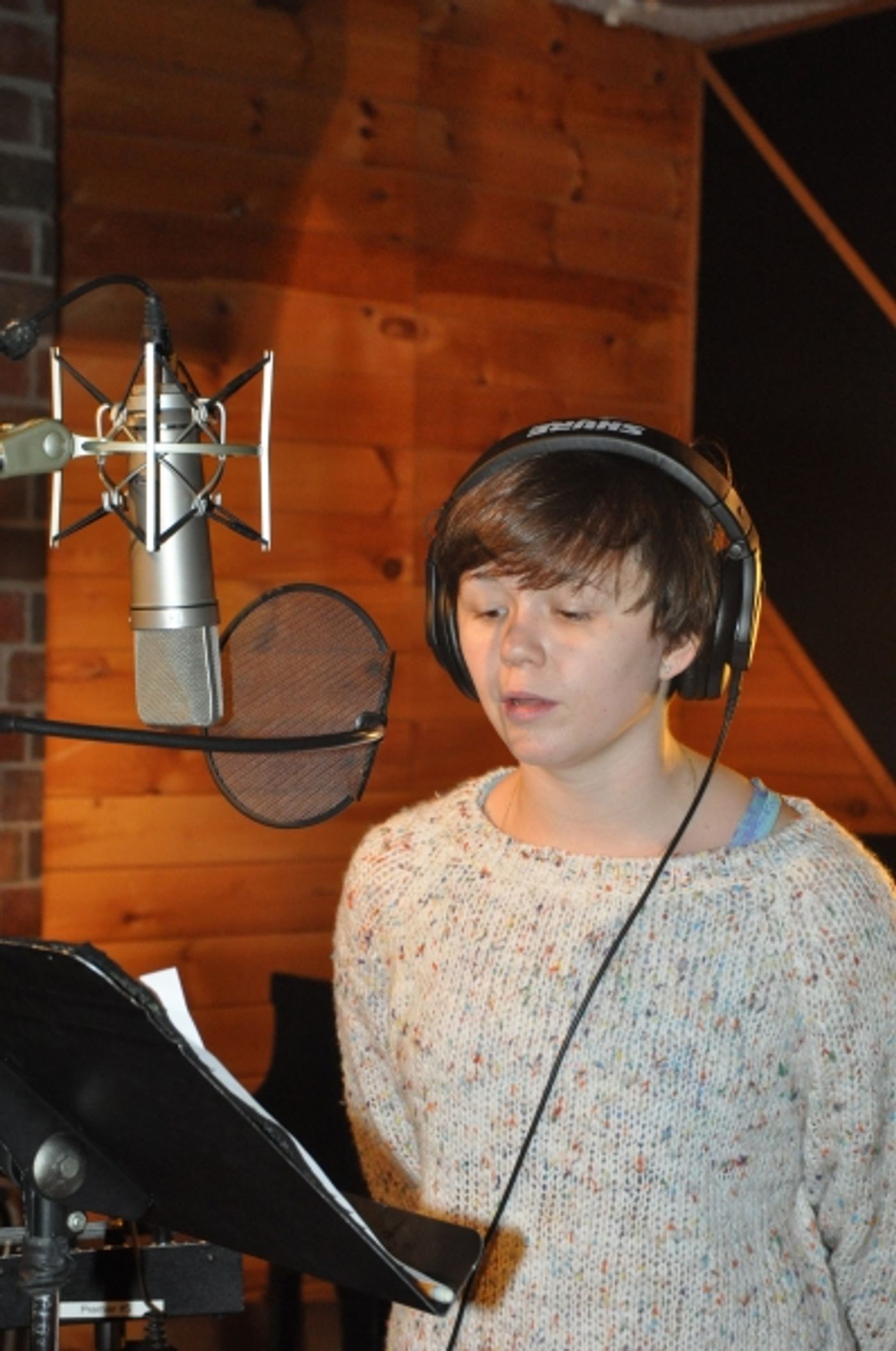 Exclusive Photo Coverage: FUN HOME Company Lays Down Their Track for Carols For A Cure Image