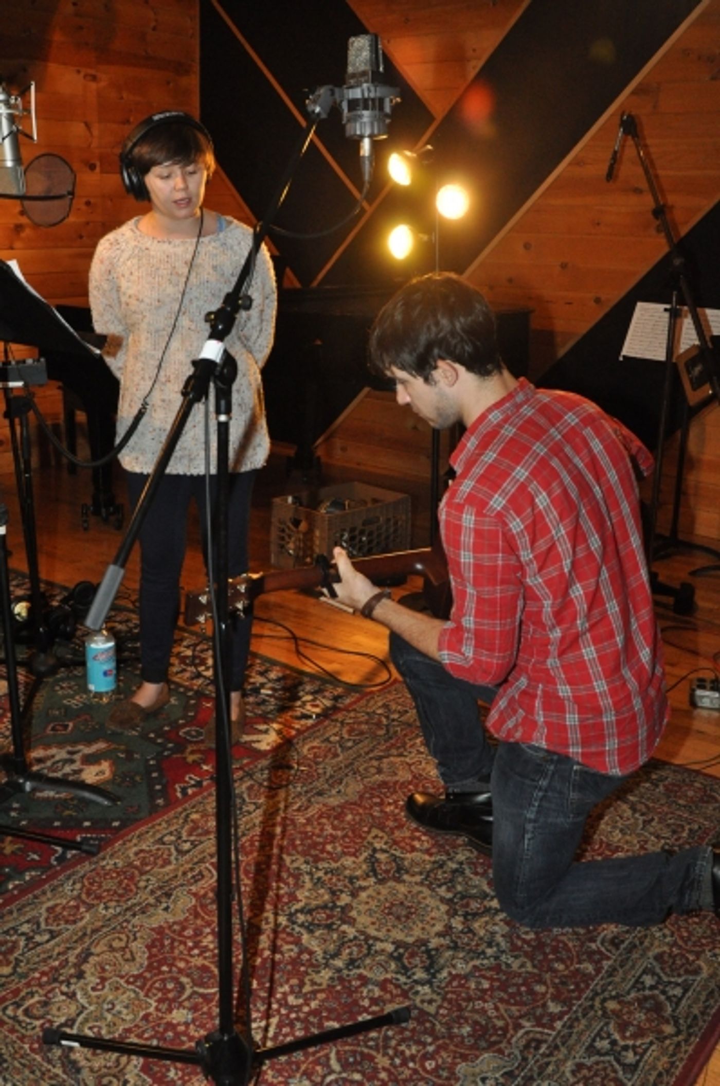 Exclusive Photo Coverage: FUN HOME Company Lays Down Their Track for Carols For A Cure Image