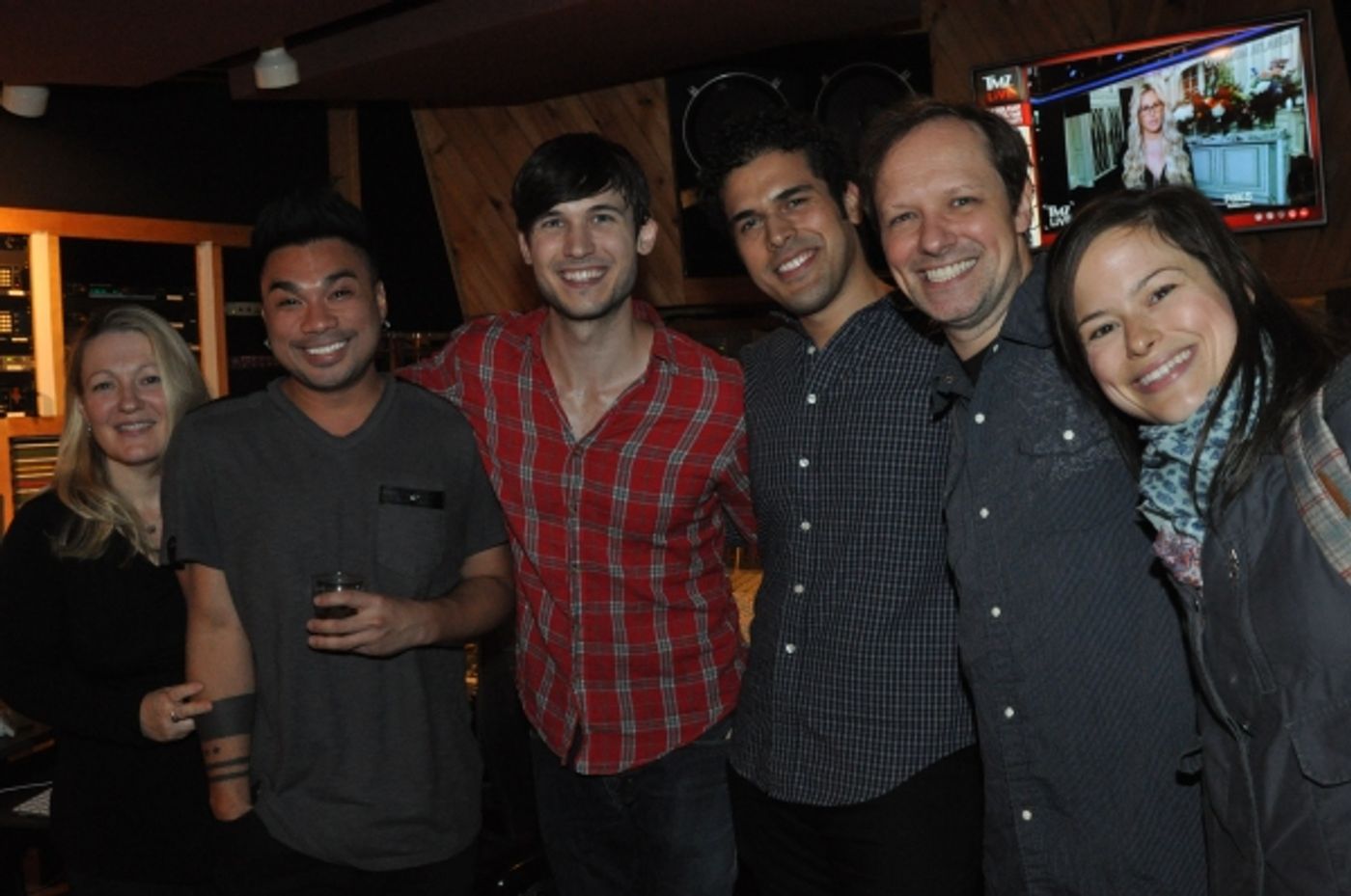 Exclusive Photo Coverage: FUN HOME Company Lays Down Their Track for Carols For A Cure Image