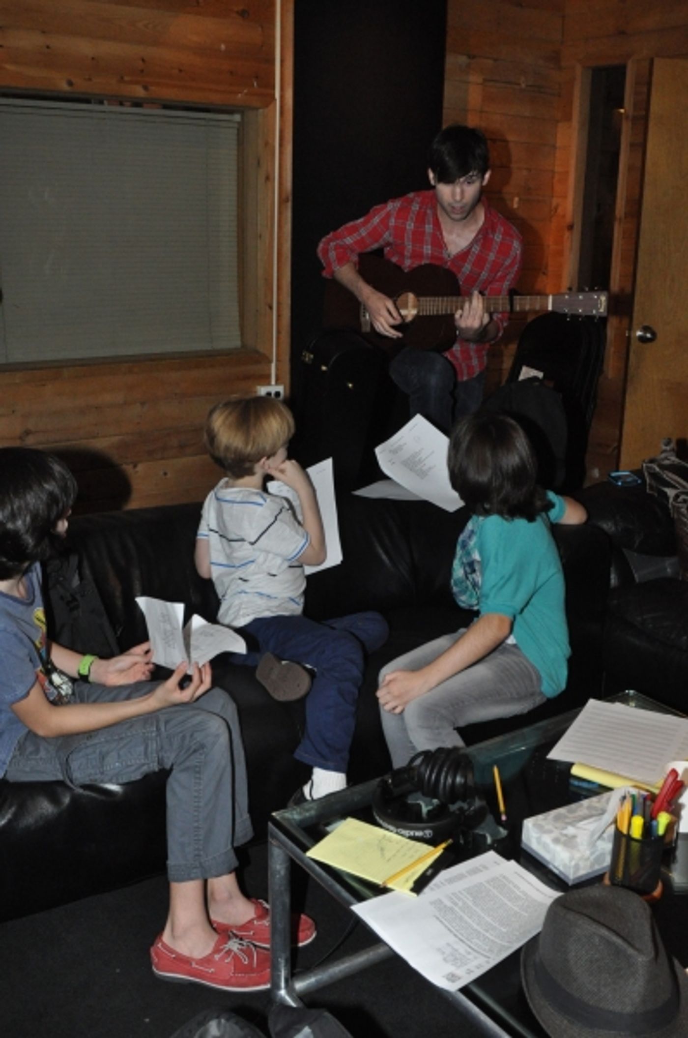 Exclusive Photo Coverage: FUN HOME Company Lays Down Their Track for Carols For A Cure Image