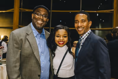 James A. Williams and Johannah Easley with  Charles Randolph-Wright Photo