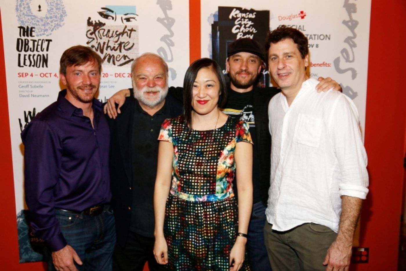 Photo Flash: STRAIGHT WHITE MEN Celebrates Opening Night at the Douglas  Image