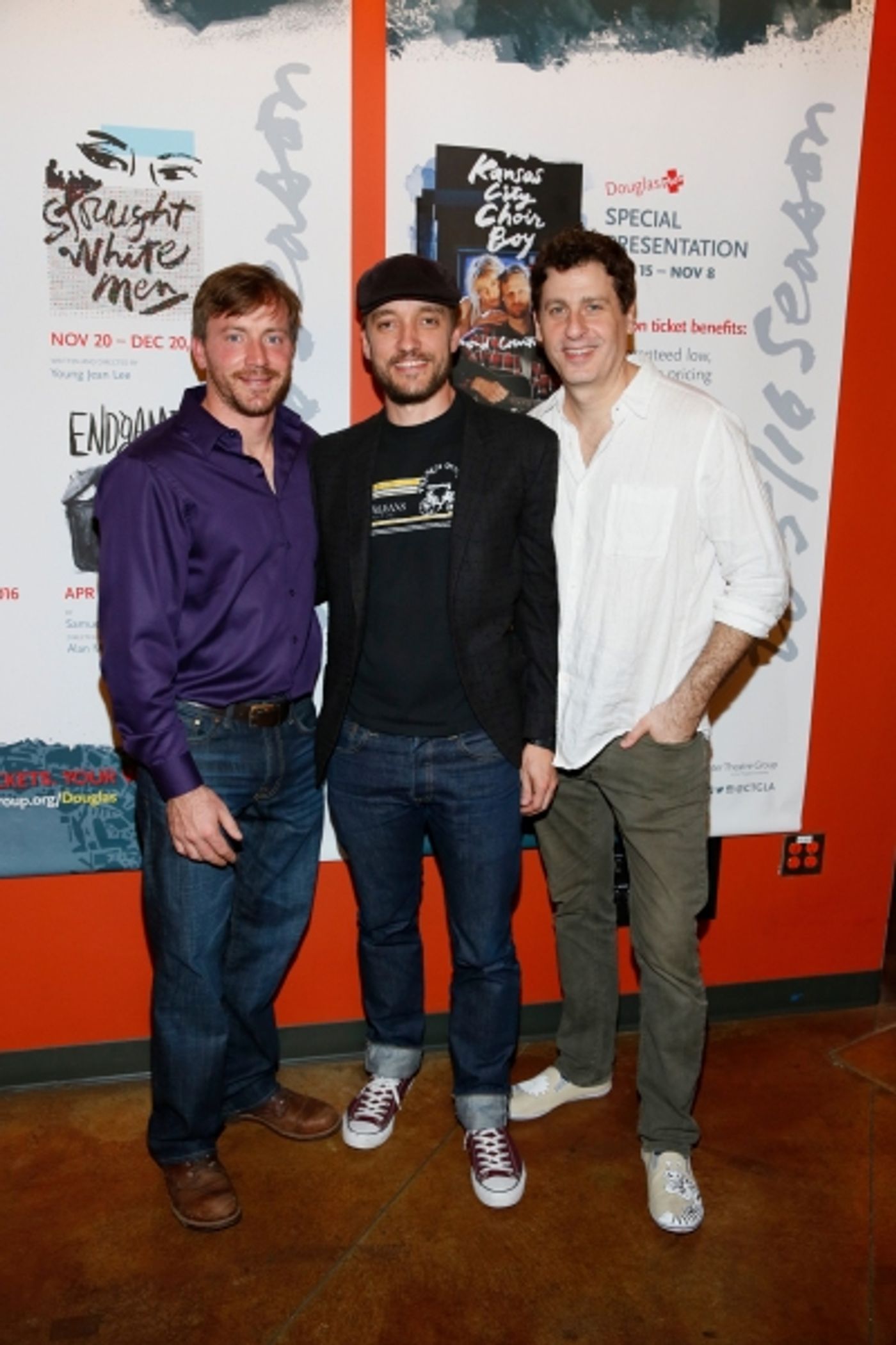 Photo Flash: STRAIGHT WHITE MEN Celebrates Opening Night at the Douglas  Image