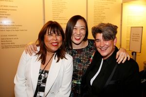 CTG Associate Artistic  Diane Rodriguez, playwright/ Young Jean Lee and Kristy Edmund Photo