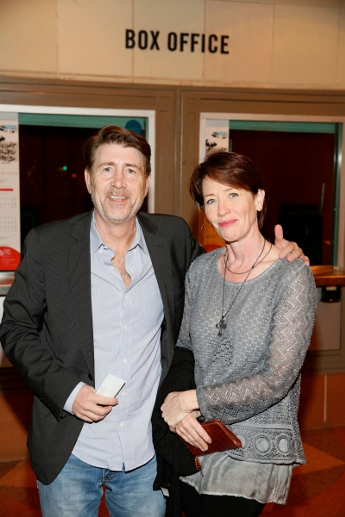 Actors Jim Piddock and Ann Cusack at 
