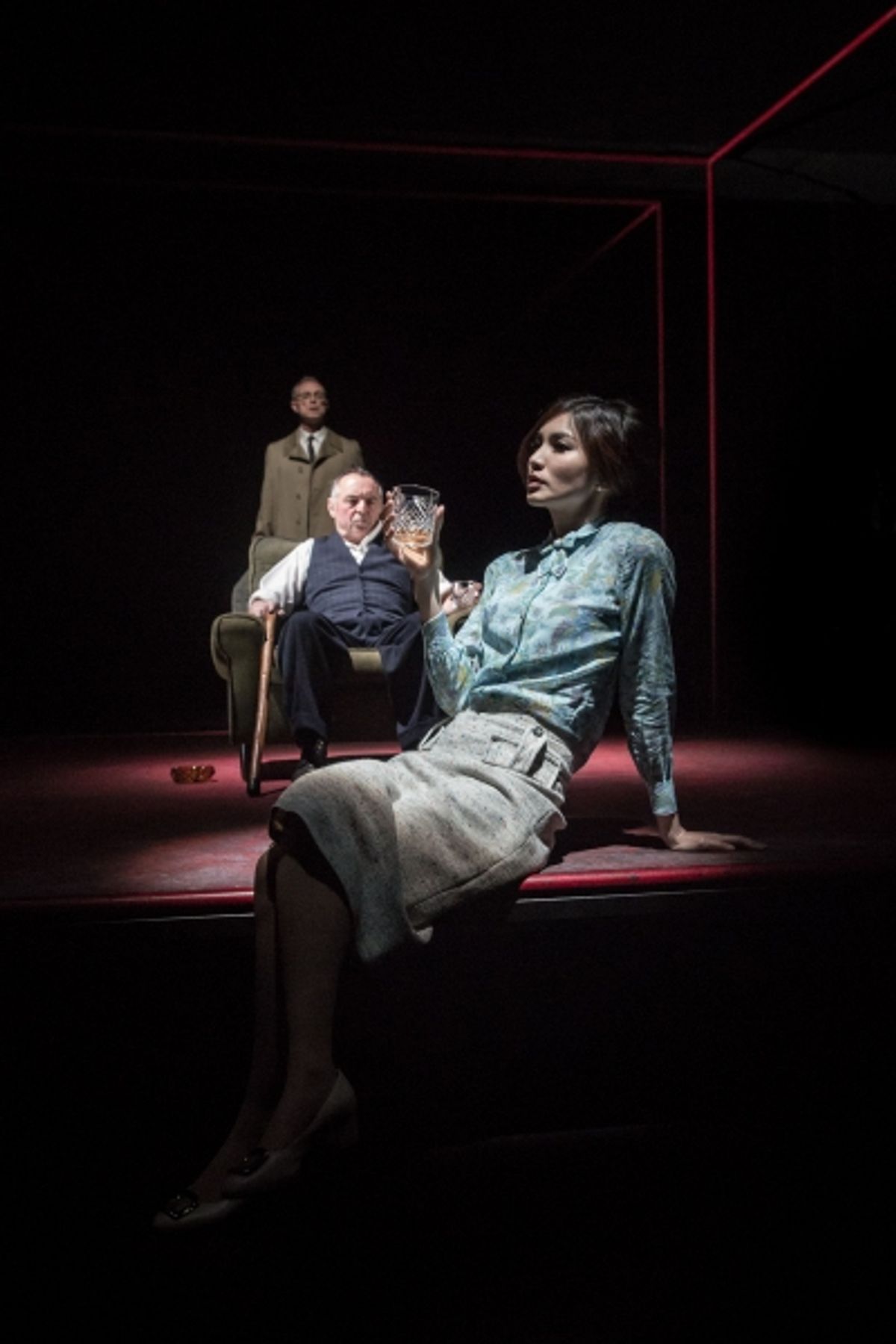 Gary Kemp, Ron Cook and Gemma Chan at 