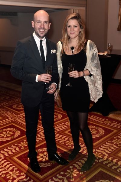 Comedian Tom Allen and actress Olivia Poulet Photo