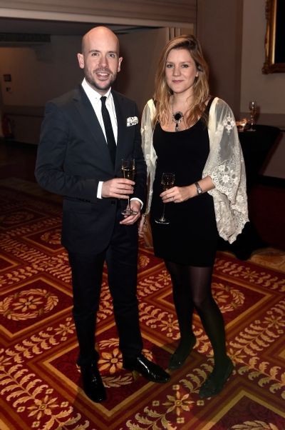 Comedian Tom Allen and actress Olivia Poulet Photo