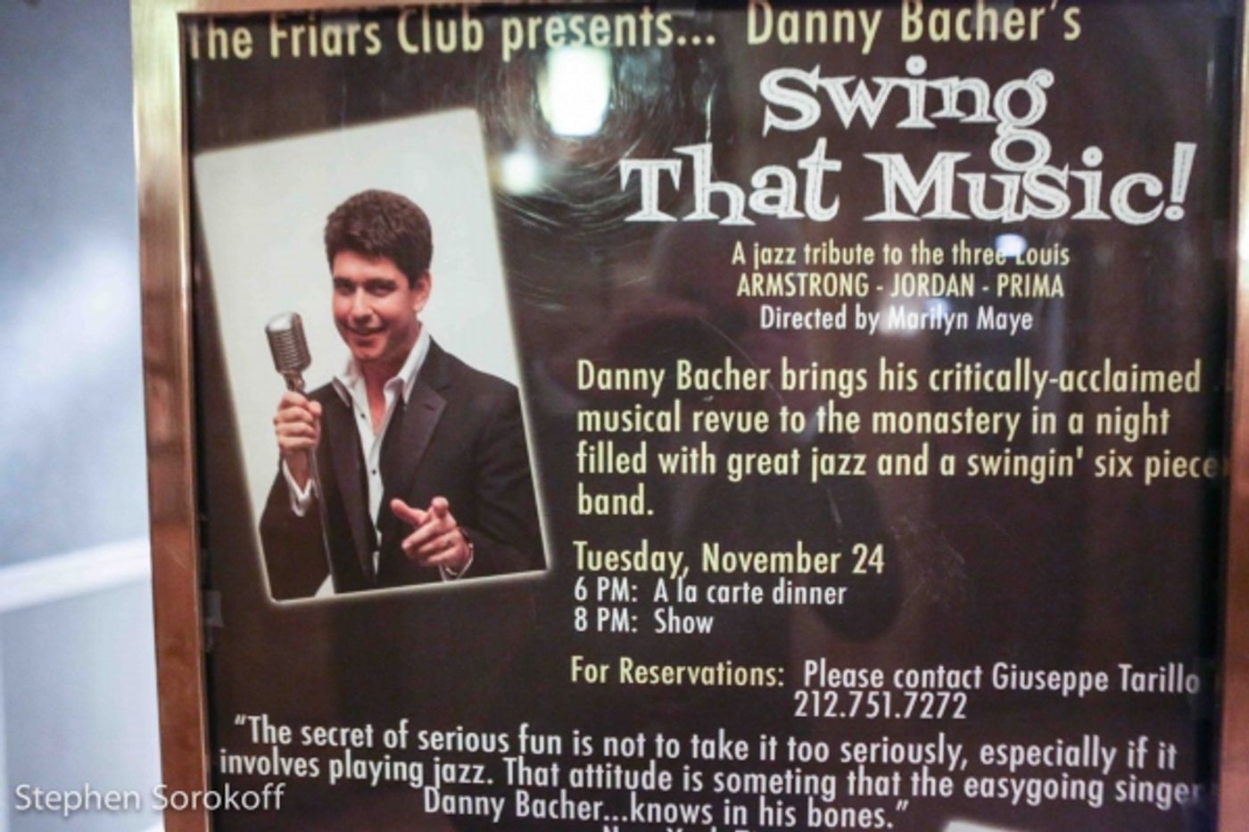 Photo Coverage: The Friars Club Presents Danny Bacher's SWING THAT MUSIC Photo Coverage: The Friars Club Presents Danny Bacher's SWING THAT MUSIC Image