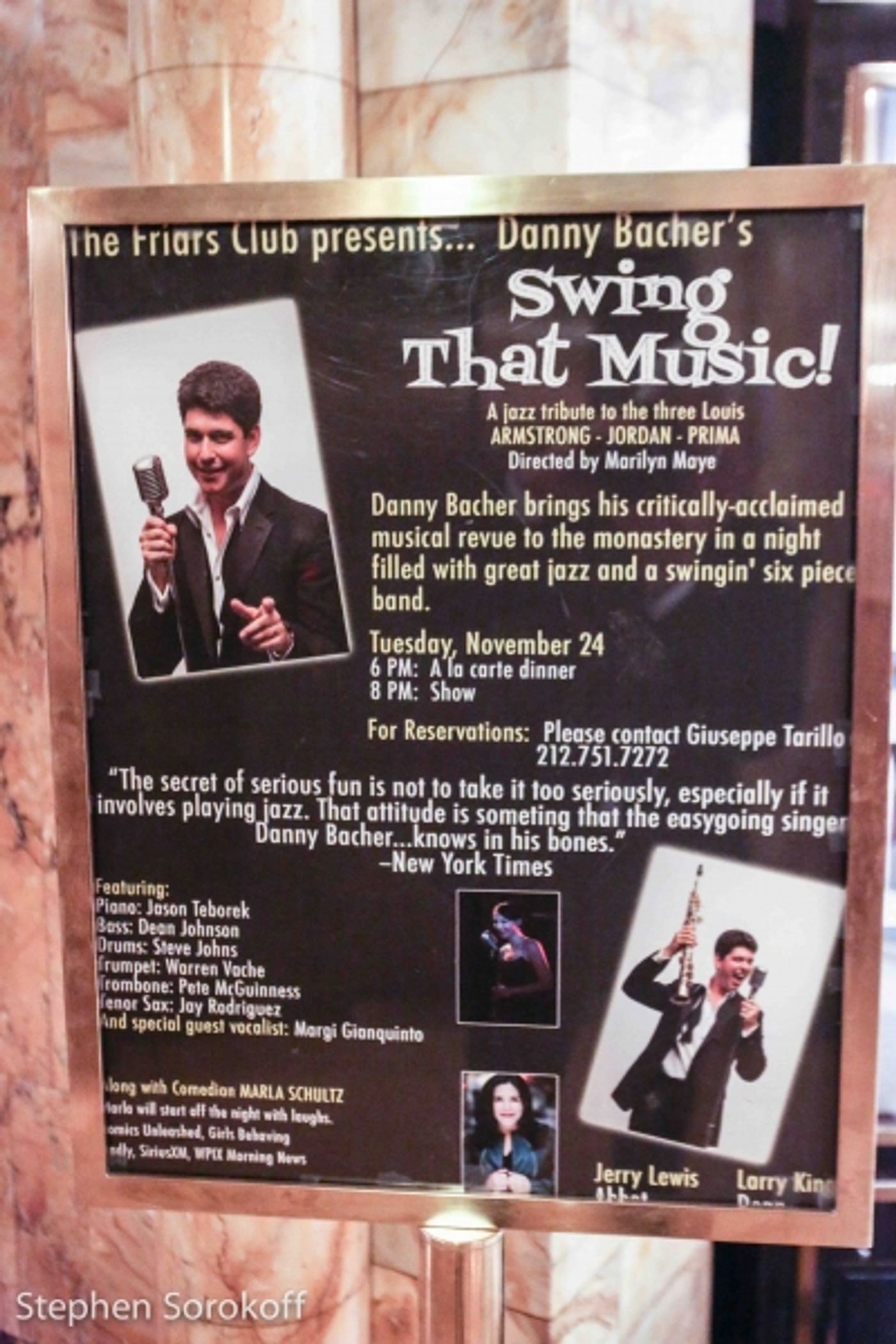 Photo Coverage: The Friars Club Presents Danny Bacher's SWING THAT MUSIC Photo Coverage: The Friars Club Presents Danny Bacher's SWING THAT MUSIC Image