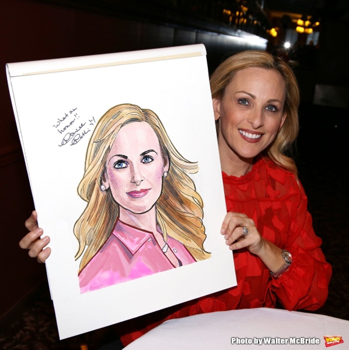 Photo Coverage: Sardi's Unveils Portrait of SPRING AWAKENING's Marlee Matlin  Image