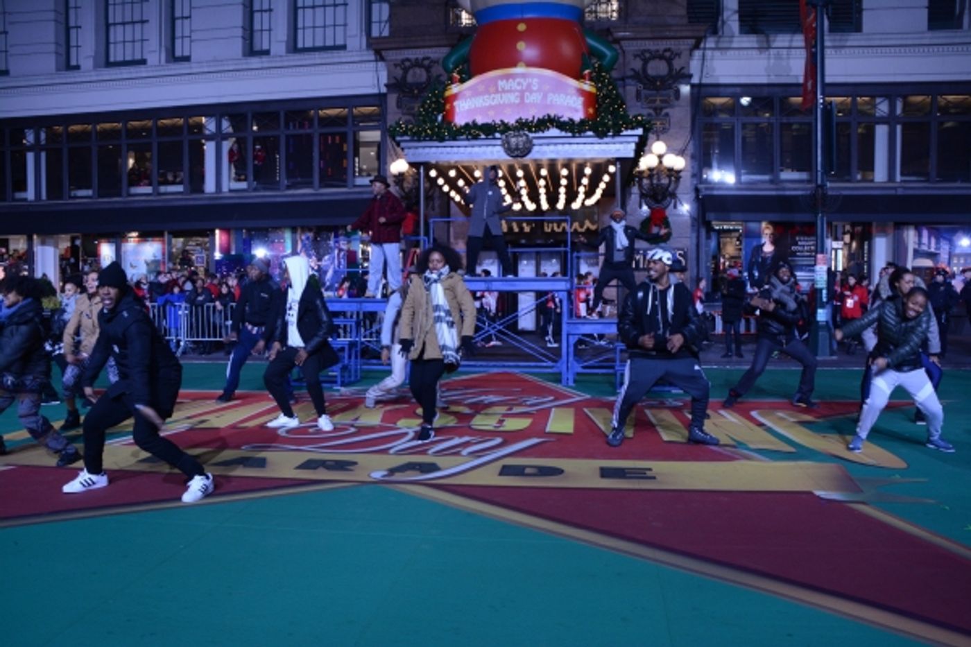Photo Coverage: Casts of THE WIZ, SOMETHING ROTTEN! & More Rehearse for the Macy's Thanksgiving Day Parade!  Image