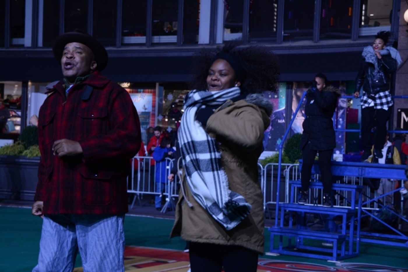 Photo Coverage: Casts of THE WIZ, SOMETHING ROTTEN! & More Rehearse for the Macy's Thanksgiving Day Parade!  Image