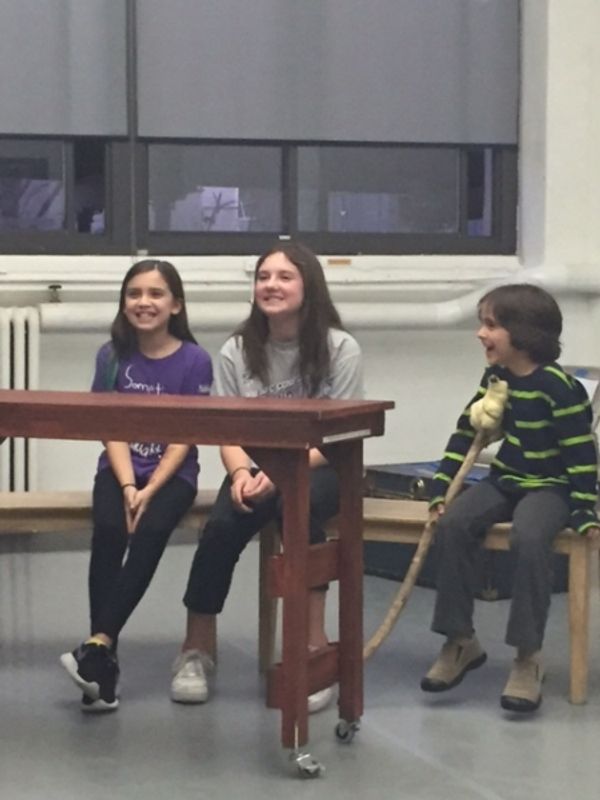 The Cratchit Children (Layla Blatt, Emily Hellmann and Silas Wade) Photo