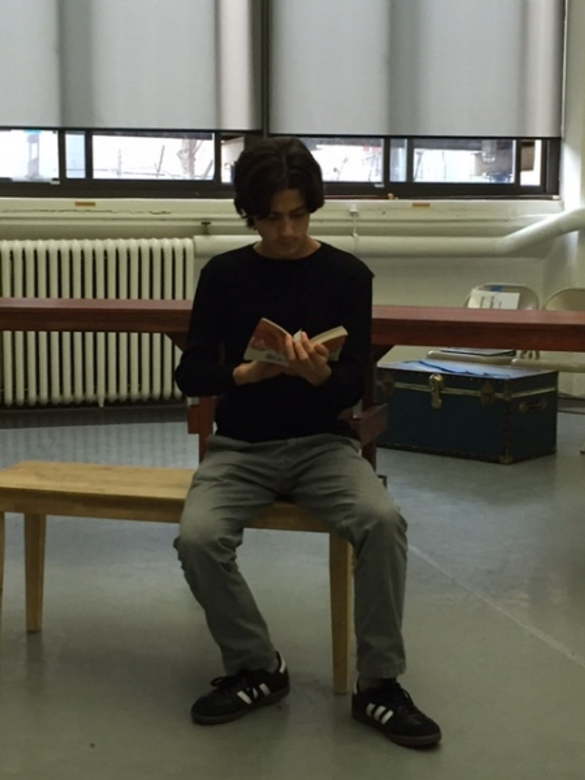 Quinn Theobald as Boy Scrooge at 