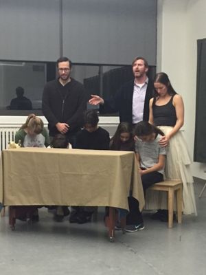 Brad Makarowski as The Ghost of Christmas Present with the Cratchit Family Photo