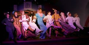 ''A Holiday Kickline'' - Joan Crawford (David Cerda, center) and the cast of
''Oh Mary,'' the new MGM musical adaptation of the Virgin Mary''s close their opening number with a big Broadway kick-line @ BroadwayWorld ''A Holiday Kickline'' - Joan Crawford (David Cerda, center) and the cast of
''Oh Ma Photo