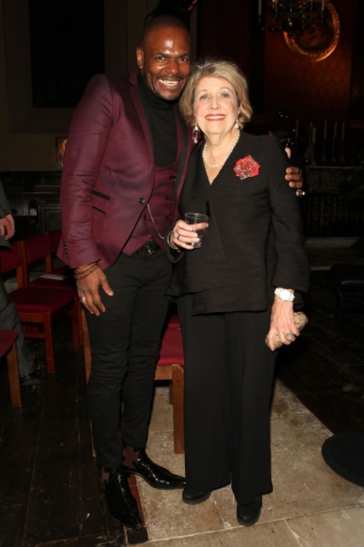 LONDON, ENGLAND - NOVEMBER 25:  Anton Stepmans and Anne Reid attend ''A Source of Life: 25 Years of the Ian Charleson Day Centre'', a special presentation to commemorate the 25th anniversary of the Royal Free Hospital''s Ian Charleson Day Centre, at St Pa at 