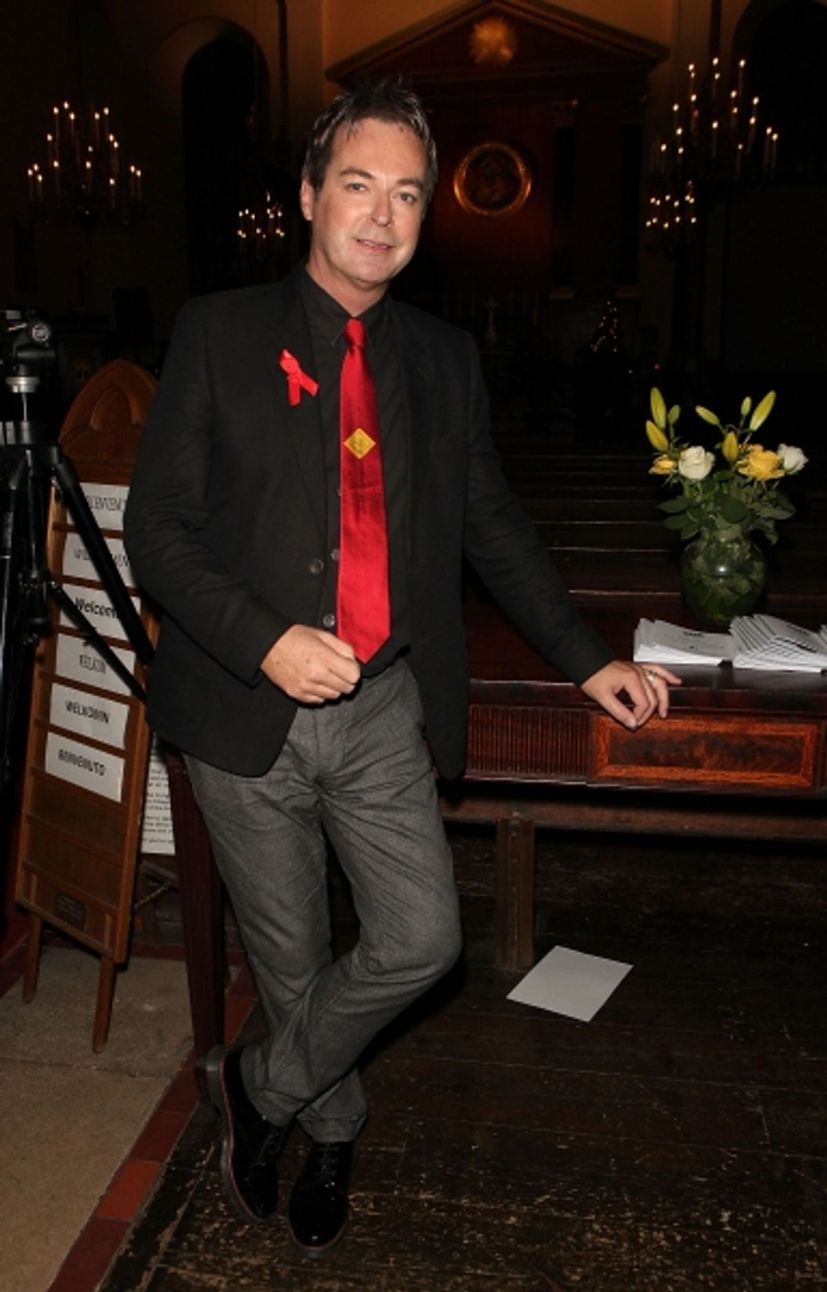 LONDON, ENGLAND - NOVEMBER 25:  Julian Clary attends ''A Source of Life: 25 Years of the Ian Charleson Day Centre'', a special presentation to commemorate the 25th anniversary of the Royal Free Hospital''s Ian Charleson Day Centre, at St Paul''s Church on at 