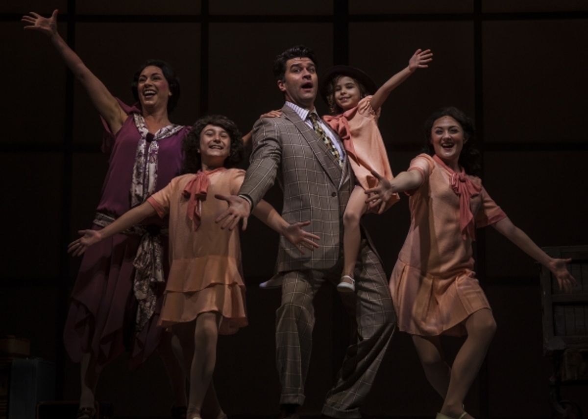 Ben Crawford (center) stars as Frank Gumm at 