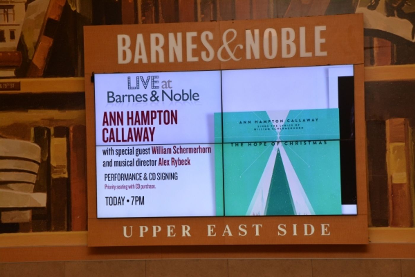 Photo Coverage: Ann Hampton Callaway Previews THE HOPE OF CHRISTMAS Album at Barnes and Noble Photo Coverage: Ann Hampton Callaway Previews THE HOPE OF CHRISTMAS Album at Barnes and Noble Image
