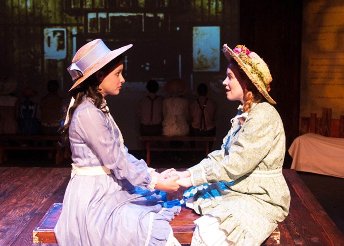 Nicole Schlitt and Angela Griswold as Diana and Anne at 