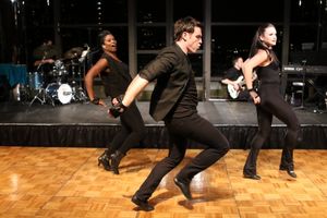 Deidre Goodwin, Tyler Hanes and a BDF student @ BroadwayWorld Deidre Goodwin, Tyler Hanes and a BDF student Photo