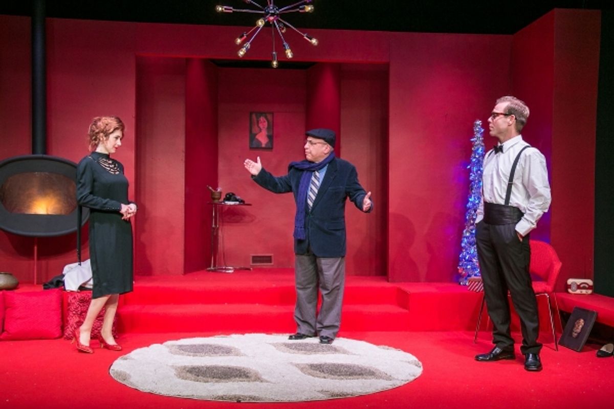 Jenny Schuck, Jeff Rossman as Sidney Redlitch, and James Hipp at 