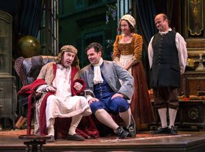 Geronte (Paxton Whitehead) makes plans to draw up his will, to the delight of his ''a Photo