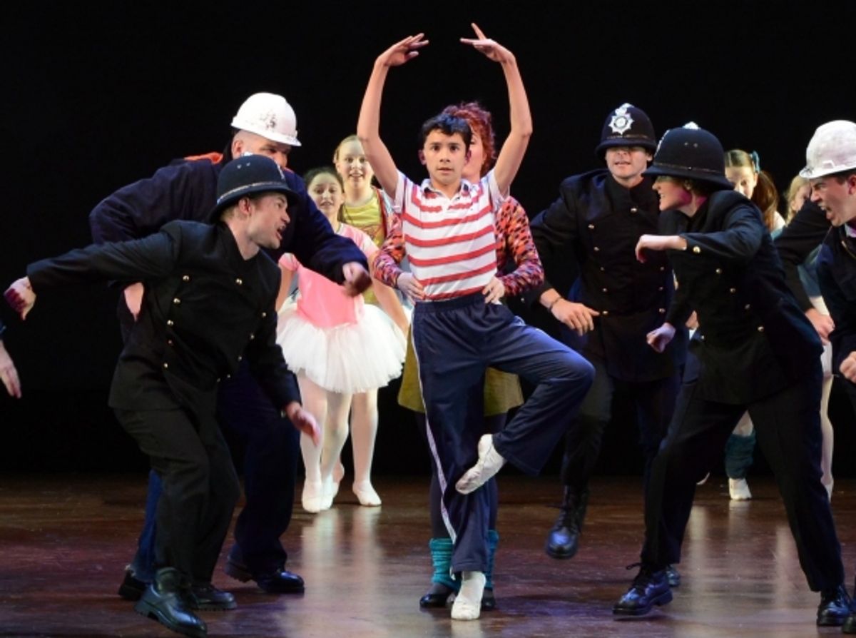 Billy (portrayed by Nicholas Dantes, center) fights to get beyond his blue-collar world and pursue his true passion of dance. Photo by Alicia Donelan. at 