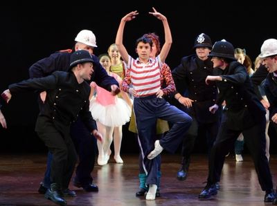 Billy (portrayed by Nicholas Dantes, center) fights to get beyond his blue-collar wor Photo
